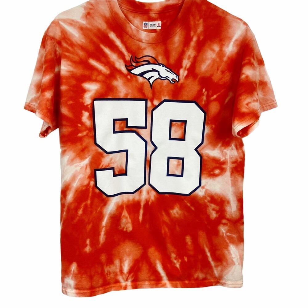 NFL Denver Broncos 58 Custom Bleached Graphic Tee